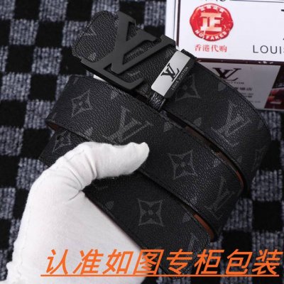 品名：Lv..路易..威登原单 材料：百分百头层牛皮，保证真皮。24K纯钢扣双面可用专柜同等质量， 送人自用首选 包装： 请认准如图专柜包装，赠送打孔器，银联发