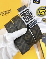 皮带：Fendi.芬迪..顶级原单复刻. 腰带：百分百头层牛皮，保证真皮。双层ff镂空雕刻工艺设计24K纯钢扣材质，永不掉色进口小牛皮正反双面使用商场专