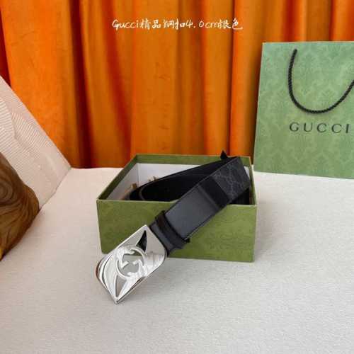 Guc～Ci 经典款进口原厂压花面 搭配原版沙底 精品钢扣 宽4.0 Cm 经典永不过时款 潮流大方 时尚百搭 顶级 原单150