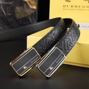 巴宝莉男士自动腰带- 宽度35Mm 316精品钢扣 永不掉色 精工打造 压花工艺 手感柔软 创 DDD