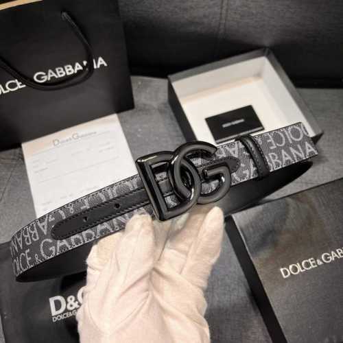 Dg 宽3.5Cm 杜嘉班纳 新款 涂层织物腰带，整体点缀别具一格的提花工艺 Dolce&Gabbana 徽标