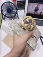 特 Gucci.古驰 全套包装 3.8Cm进口小牛皮压花, 专柜正品1:1完美复刻. 原版底皮, 采用热压印技术的Gucci Signature皮革精制而成，触