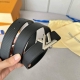 L0Uis Vuitt0N 今季新品 女士原單腰帶 寬度30毫米 经典双面小牛皮 压水波纹 搭配双色间色五金 百搭易衬款