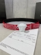 特 宽度4.0Cm Versace 范思哲 此款Palazzo腰带采用牛皮革面料制作，并饰有Le Pop Classique图案印花和标志性的美杜莎五金配件。