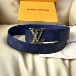 L0Uis Vuitt0N 專櫃最新升級版本 寬度40毫米 精湛工藝定制帆布面料襯托進口小牛皮十字紋底 搭配新款花紋字母搭扣 雙面用 經典百搭款！