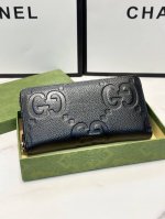 颜色 黑尺寸 19X10实拍古奇原版单拉链钱包一比一做工原版布配皮时尚实用超给力