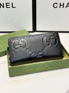 颜色 黑尺寸 19X10实拍古奇原版单拉链钱包一比一做工原版布配皮时尚实用超给力