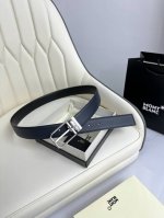 特 Montblanc万宝龙 宽3.5Cm 采用头层牛皮 精品针式扣头 自由裁剪商务休闲皮带