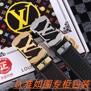 品名：Lv..路易..威登原单 材料：百分百头层牛皮，保证真皮。24K纯钢扣双面可用专柜同等质量， 送人自用首选 包装： 请认准如图专柜包装，赠送打孔器，银联发