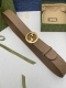 品牌 古驰 Gucci 描述 采用高级Gucci Signature真皮精制而成，触感厚实，饰以双G商标带扣。腰带为意大利尺寸，请在购买前参阅腰带尺寸指南. 原