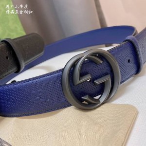 Gucc 1 新款颜色 宽度4.0 Cm 双面进口牛皮 手感极致完美 走线工整 手感柔软 简单大方