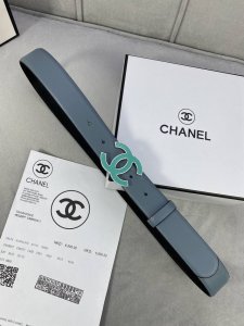 宽度3.0Cm Chanel 香奈儿 进口柔软小牛皮搭配金 银色金属磨胶钢扣。