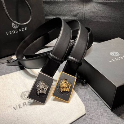 范思哲 宽4.0Cm Versace，此款腰带采用精美的意大利皮革于意大利制造