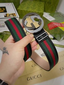 皮带 古奇.Gucci顶级复刻- 腰带 古驰-原单品质百分百进口原厂头层牛皮 保证真皮 24K双色纯钢扣红绿布系列 双面可用专柜同等质量 送人自用首选 包装 请