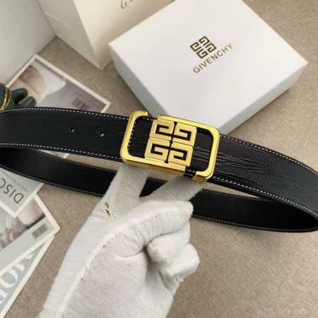 纪梵希 特种皮腰带系列 原厂五金精品不锈钢扣 手感柔软舒适 宽3.8Cm - 点击图像关闭