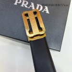 特 品牌： Pr Ada 新款进口小牛皮，手感柔软。搭配纯钢自动精品钢扣，宽度：3.5Cm