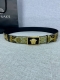 宽度4.0Cm Versace 范思哲 此款palazzo腰带采用牛皮革面料制作 并饰有Le pop Classique图案印花和标志性的美杜莎五金配件