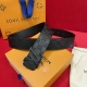 Louls Vuitton 路易威登 男士腰带 带身采用进口牛皮压格子 搭配