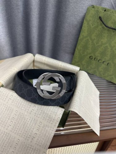特 Gucci皮带 4.0印花进口防水面料，内衬原版皮底。配以经典互扣式花纹Gg铜金属扣头，原单品质，专柜同款