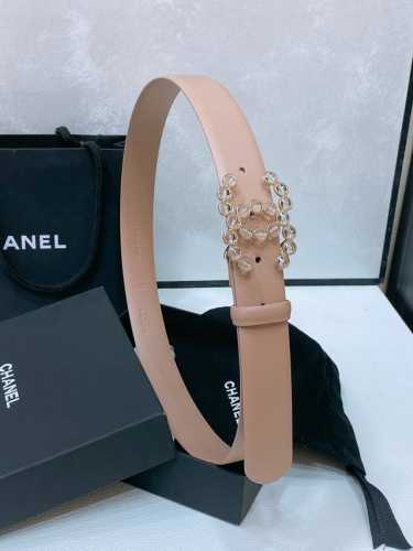 Chanel 24C 树脂水晶 Logo搭扣 黄铜金属 进口胎牛皮平纹带身 饰有Cc小Logo手感柔软 细腻 3.0Cm