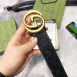 古奇 原单40Mm 带身采用进口面胶，进口硅胶底 原厂定制 新款专用，扣头采用精品纯铜扣，正品开版。专营专柜款！