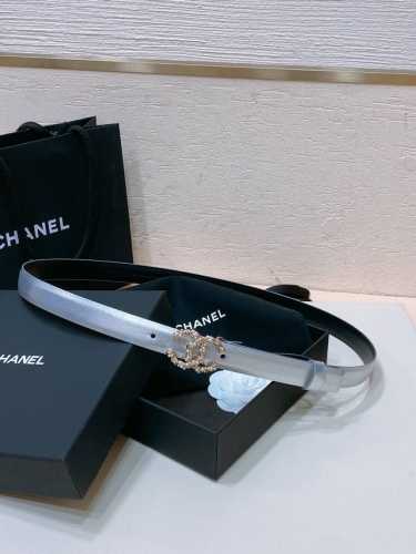 特 Chanel 24C 珍珠 水钻白 与 水钻粉 Logo搭扣 黄铜金进口胎牛皮带身 手感柔软 细腻 2.0Cm 码数75- -100