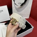 特 赛琳〖Céline〗女士腰带 带身采用进口双面牛皮 搭配凯旋门扣 手感柔软细腻，上身效果超级好看 宽度2.5Cm