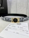 特 宽度4.0Cm Versace 范思哲 此款palazzo腰带采用牛皮革面料制作，并饰有le Pop Classique图案印花和标志性的美杜莎五金配件。