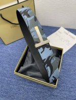 特 Tom Ford 汤姆福特。新品双面进口小牛皮，简约商务男士腰带，4.0Cm宽