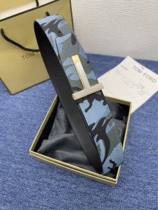 特 Tom Ford 汤姆福特。新品双面进口小牛皮，简约商务男士腰带，4.0Cm宽