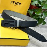 特 Fendl 芬迪 宽40Mm双面原版小牛皮 搭配单钌钯电镀扣 完美的手感.油边 出众的设计.风格 高贵奢华 时尚大方 高清实拍 货真价实 品质保证 双面用