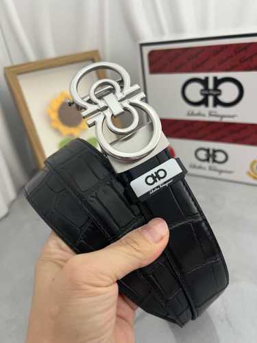 品名：菲拉格幕 自动带 材质：原单牛皮腰带 百分百头层牛皮腰带保证真皮，24K纯钢扣，专柜原单品质、做工精细，时尚大牌，送人自用首选 包装： 请认准如图专柜包装