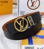 皮带：Lv..路易..威登顶级复刻. 腰带：原单品质百分百头层牛皮，保证真皮。圆形字母悬浮镂空logo工艺.真空电镀.永不掉色.24K纯钢扣头层小牛皮荔