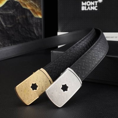 万宝龙男士自动腰带- 宽度35Mm 316精品钢扣 永不掉色 精工打造 压花工艺 手感柔软 创 DDD