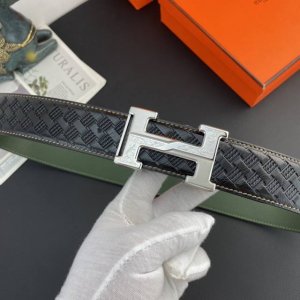 爱马仕 特种皮腰带系列 ，原厂五金精品不锈钢扣，手感柔软舒适 宽3.8Cm。
