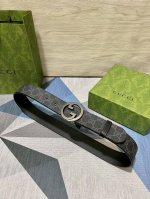 古奇 原单40Mm 带身采用进口面胶，进口硅胶底 原厂定制 新款专用，扣头采用精品纯铜扣，正品开版。专营专柜款！