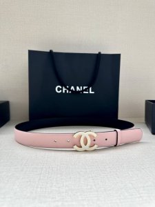 宽度3.0Cm Chanel 香奈儿 进口柔软小牛皮纹路清晰五金配件金 银色 金属磨胶钢扣。