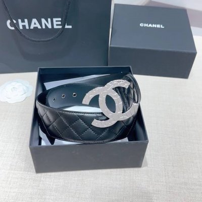 5.0Cm香奈儿腰带，双面头层羊皮搭配牛皮，长度：75.80.85.90.95.100.105欧，铜五金扣原版开模定制