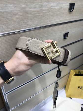 特 P210 配送专柜包装 打孔针 新款 Fd 宽38 Mm 支持Nfc 芯片扫描，标志造型皮带，原版“福到”F铆钉扣，进口原版 手掌纹深棕小牛皮，手感柔软细腻 - 点击图像关闭