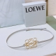 罗意威.Loewe 女士腰带官方同步，镂空金属腰带，光滑牛皮革腰带，五金4.0Cm、皮带身1.0Cm精品，正面饰有anagram牛皮革镂空装饰，实物拍摄
