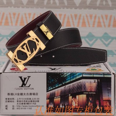 腰带皮带：Lv 路易威登原单牛皮腰带 男款皮带：材质百分百头层牛皮腰带保证真皮皮带，专柜原单品质、做工精细，时尚大牌，送人自用首选包装： 请认准如图专柜包装赠送