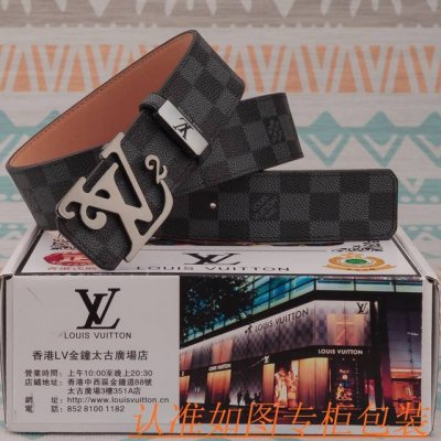 男款腰带：Lv 路易威登原单牛皮腰带 男款皮带：材质百分百头层牛皮腰带保证真皮皮带，专柜原单品质、做工精细，时尚大牌，送人自用首选包装： 请认准如图专柜包装赠送