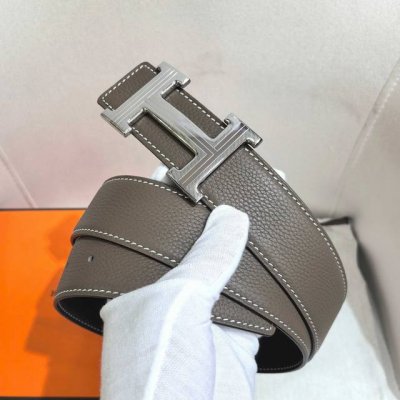 官网同步 爱马仕专柜同步 进口双面头层牛皮精钢精品五金 双面可用38Mm