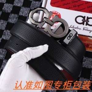 品名：菲拉格木原单 材料：百分百头层牛皮，保证真皮。24K纯钢扣双面可用专柜同等质量， 送人自用首选 包装： 请认准如图专柜包装，赠送打孔器，银联发票，宽度3.