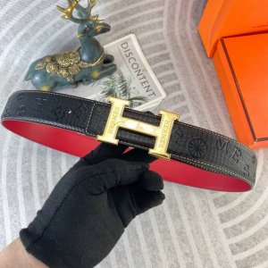 爱马仕 特种皮腰带系列 原厂五金精品不锈钢扣 手感柔软舒适 宽3.8Cm