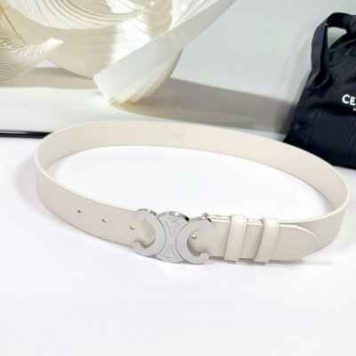 特 3.4Cm赛琳新款腰带，双面头层牛皮皮料，长度：75.80.85.90.95.100.欧， 铜 五金扣原版开模定制庆祝]