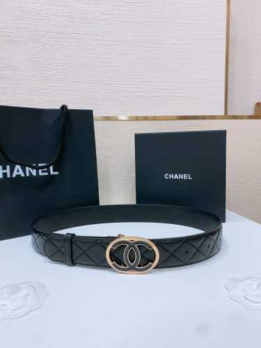 Chanel 24Cc Logo搭扣 黄铜金属进口胎羊皮菱格带身 头层牛皮底 手感柔软 细腻 3.8Cm