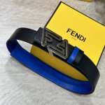 Fendl 芬迪 宽40Mm双面原版小牛皮 搭配单钌钯电镀扣 完美的手感.油边 出众的设计.风格 高贵奢华 时尚大方 高清实拍 货真价实 品质保证 双面用