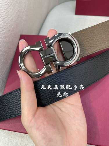 无夹层原厂皮 Ferragamo菲拉格慕 Nfc芯片扫码款 正品尺寸3.5Cm意大利原厂皮