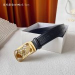特P190 范思哲】 Versace进口小牛皮，手感细腻柔软，搭配纯钢自动精品扣，男士必备！宽度：3.5Cm